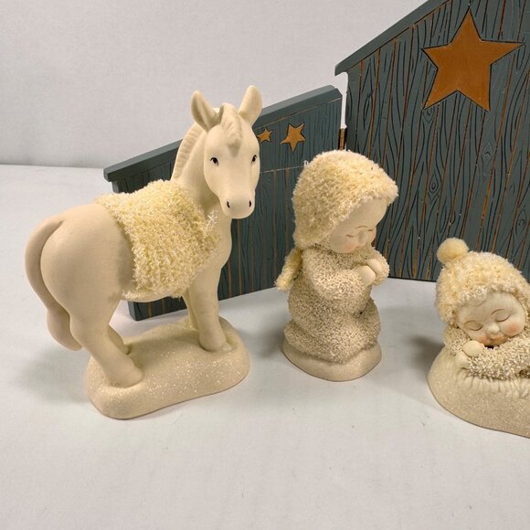 Snow Babies Department 56 Babies in Bethlehem Nativity Set - Picture 2 of 11